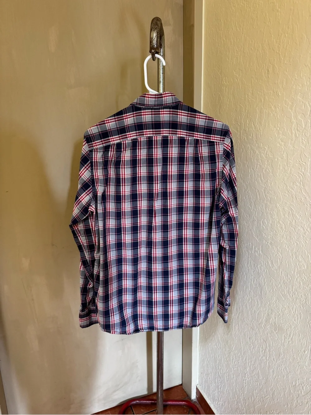 J.Crew Men’s Plaid Button Down Shirt 100% Cotton Small Red Blue White